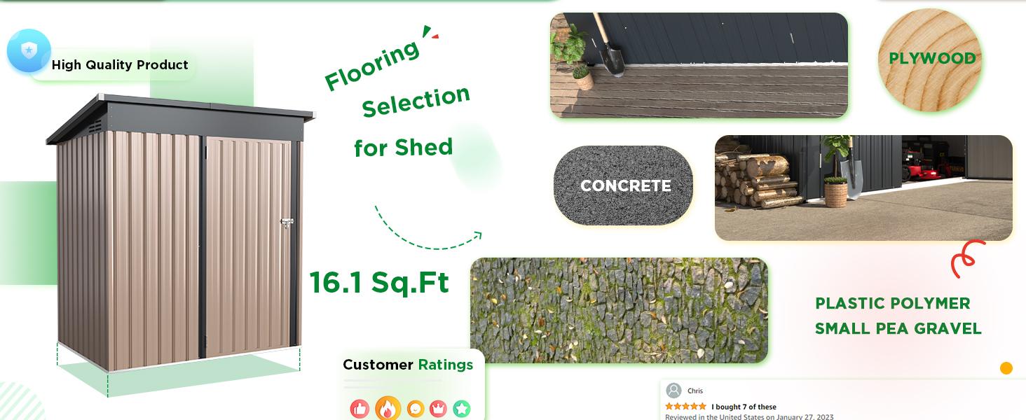 AECOJOY 5' x 3' Galvanized Metal Outdoor Storage Shed with Lockable Door 16.6 Sq.Ft Utility & Tool Storage for Garden Backyard Patio Modern Shelf Grey Adjustable Frames AECOJOY 5' x 3' Galvanized Metal Outdoor Storage Shed with Lockable Door 16.6 Sq.Ft Utility & Tool Storage for Garden Backyard Patio Modern Shelf Grey Adjustable Frames