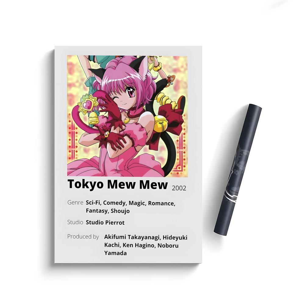 T-Tokyo mew mew anime Poster Bedroom Home Decor Art Poster Perfect Gift for Family and Friends