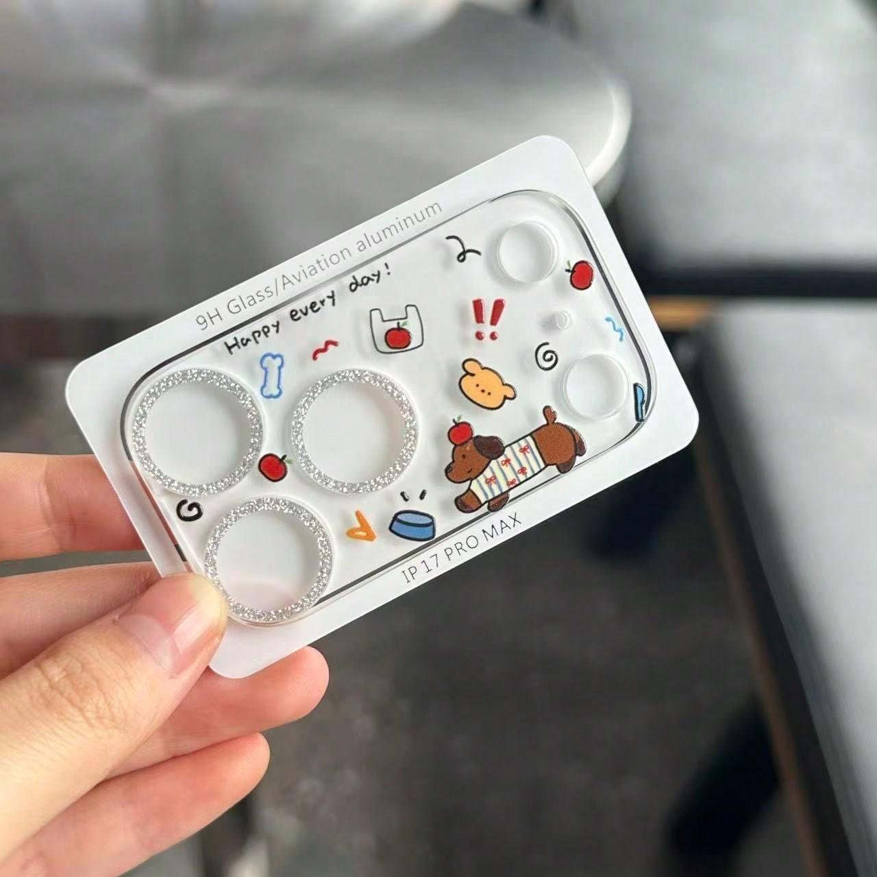 Cute Cartoon Pattern Camera Lens Protector Cover Perfect Fit for iPhone 17 Pro Max, Protective Anti-Dust Scratch Resistant HD Photography Smartphone Case Accessories
