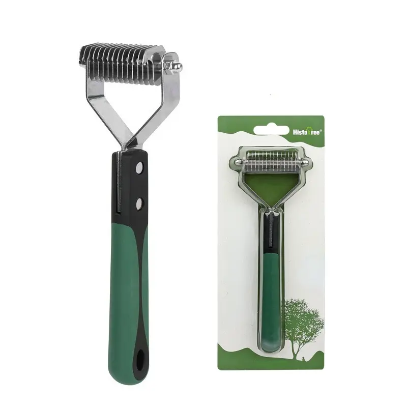 Painless Single Side Hair Removal Tool for dogs and cats - stainless steel comb rake smooth and painless hair removal