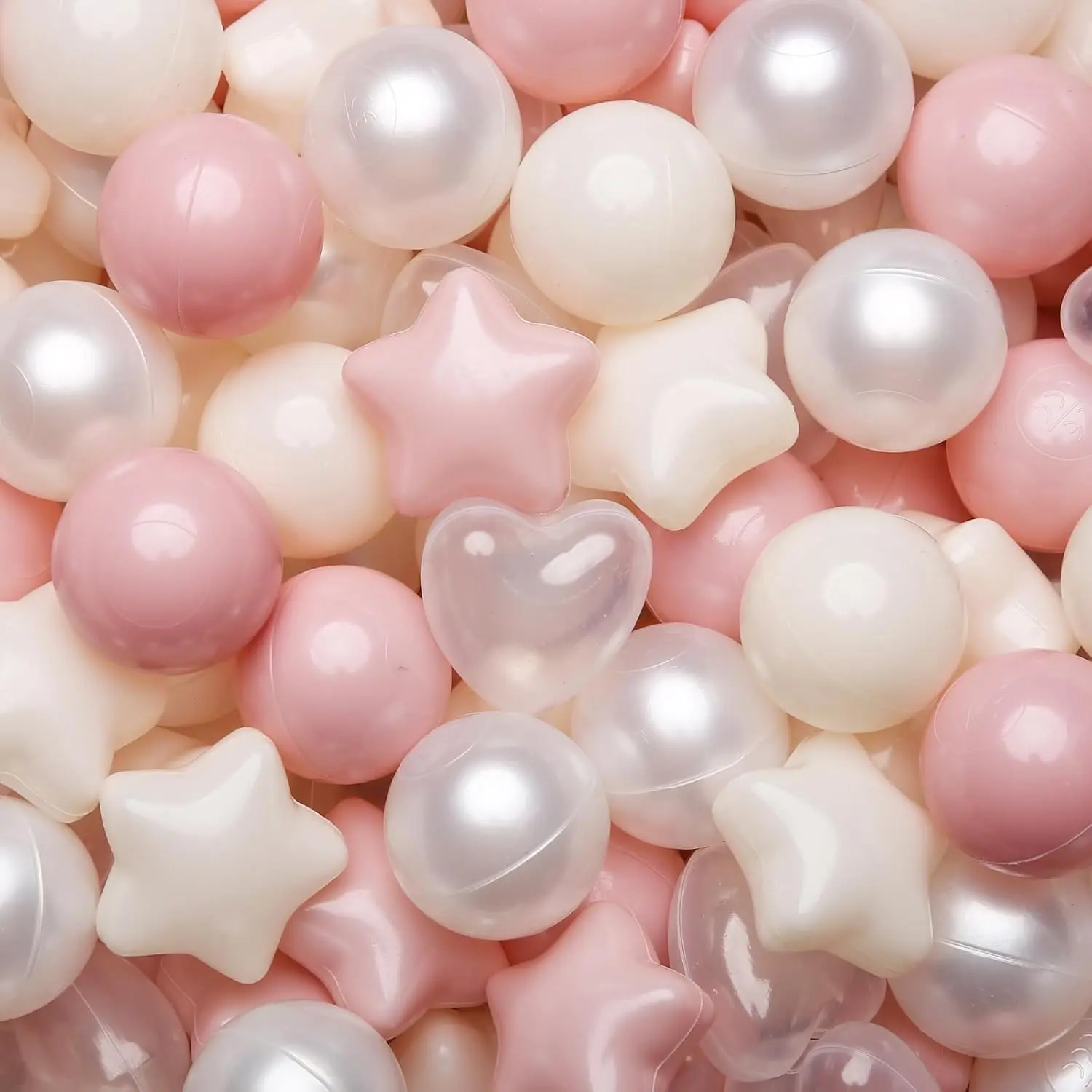 Pink Beige Pearl White