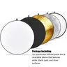Large Circular 5-in-1 Photography Reflector, Portable Collapsible Light Reflector with Storage Bag for Photo Studio Outdoor Photography, Photography Supplies