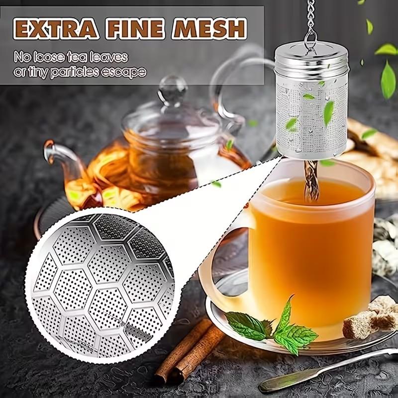 Stainless Steel Tea Strainer with Fine Mesh, 304 Stainless Steel for, Herbal Teas, Durable, Easy to Clean, No Rust