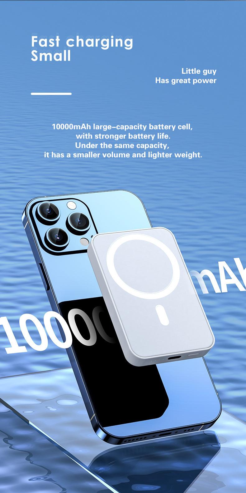 Magsafe Power Bank 10000 mah, Portable Battery Pack Wireless Portable Magnetic Charger, Compatible for iPhone 15/14/13/12, magsafe Cases and More, Deals tiktok shop store Magsafe Power Bank 10000 mah, Portable Battery Pack Wireless Portable Magnetic Charger, Compatible for iPhone 15/14/13/12, magsafe Cases and More, Deals tiktok shop store