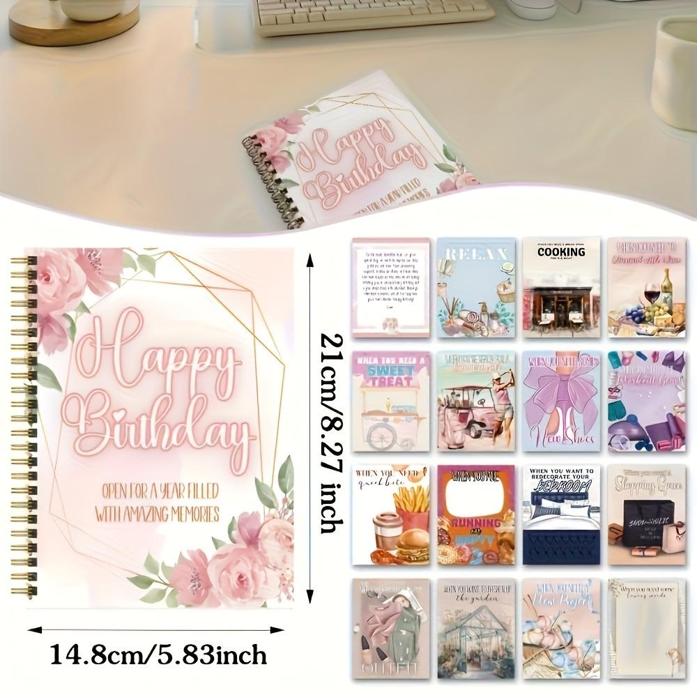 Birthday Blessing Memory Book, Collect and Save Greeting Cards, Messages, and Celebration Activities, Keepsake Album for Friends and Family