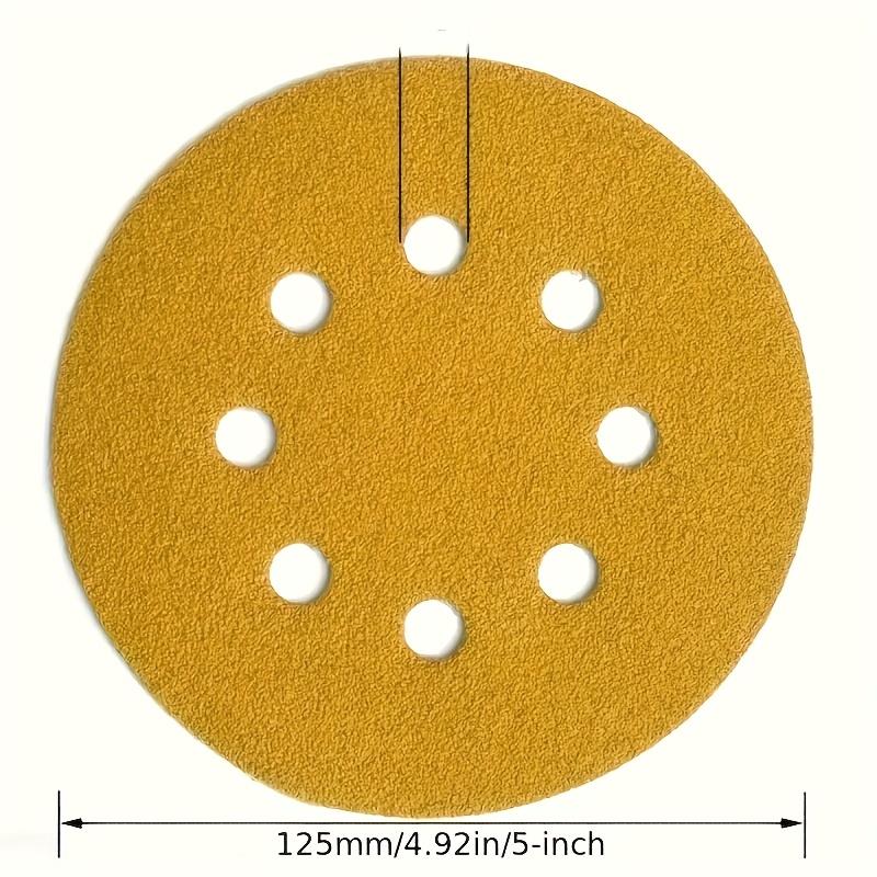 50 Sheets 5 Inch 8 Hole Sandpaper, Grits 60-800, Oxide Made, Anti-Clogging, Fast Grinding, for Track Sander, Wood/metal Polishing, Car Prep, DIY Projects