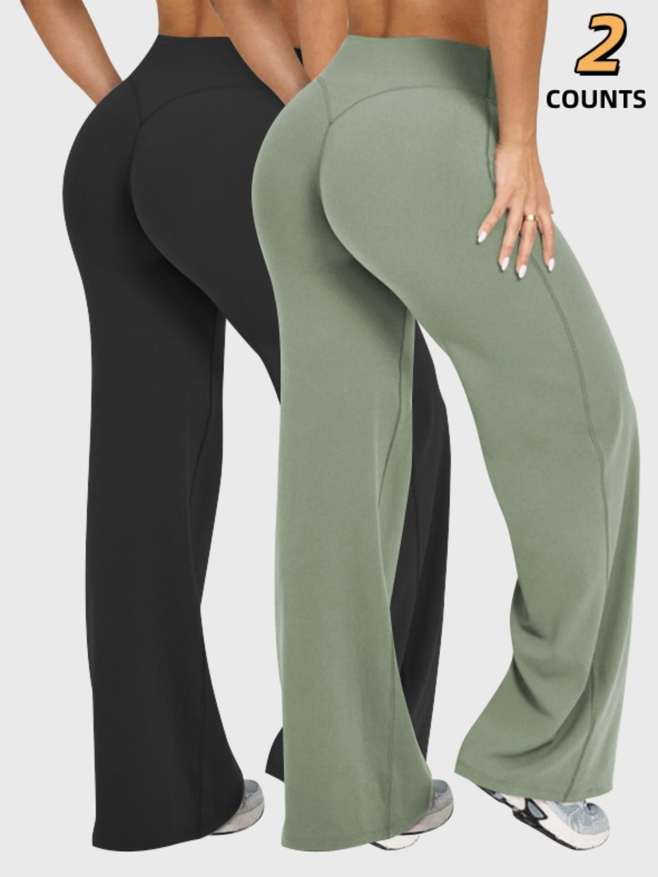 Women's Outdoor Sport Jogger Pants, Casual Comfortable Yoga Fitness Pants, Loose Wide Leg High Waist, All Seasons, Plain Style, Exercise