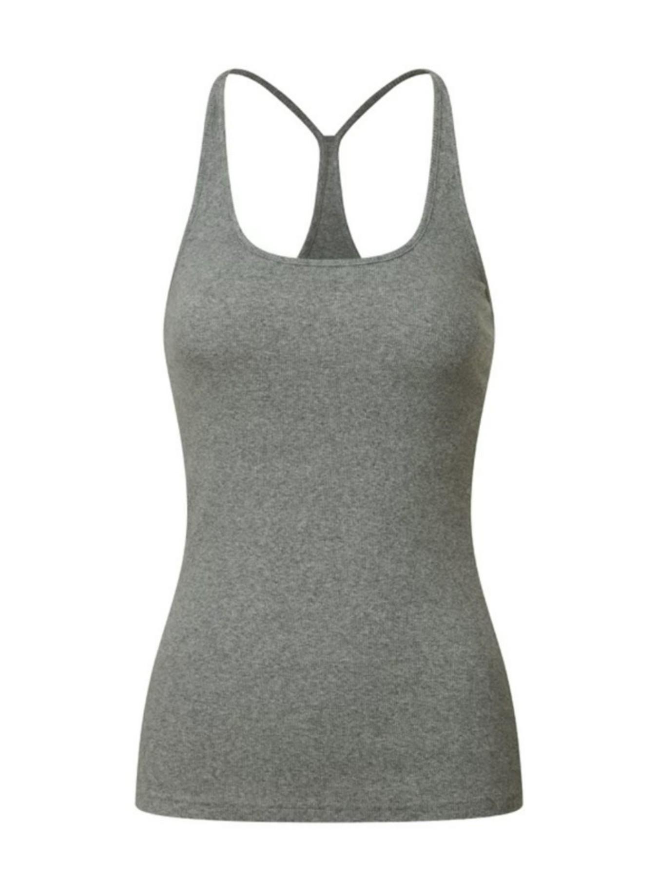 Women's Basic Y-Back Spaghetti Strap Cami Top, Ribbed Slim-Fit Sleeveless Tank, Versatile Layering Shirt for Inner & Outer Wear, Multi-Color Available