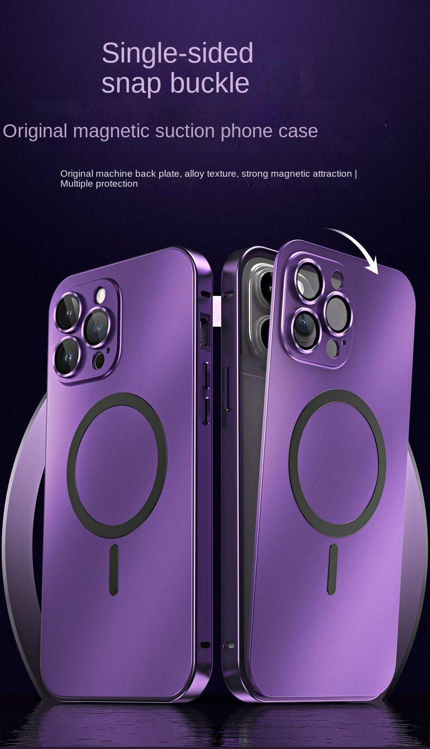 [LX]2025 Luxury Ultra Thin Original Machine Spring Fastener Protection Shell For IP16 15 14 13 12 Promax Aluminium Metal Frame With Lens Protective Magsafe Magnetic Wireless Charging Drop-Resistant Screen Protection Smartphone Cover Shockproof Phone Cases