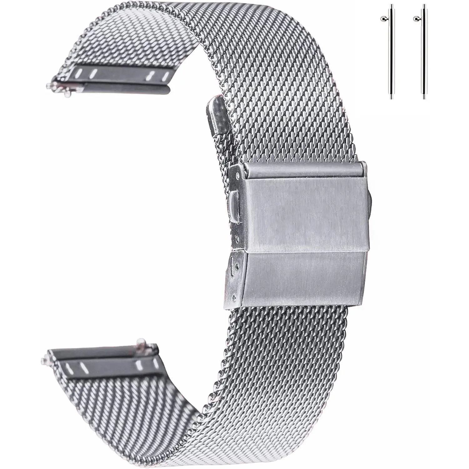 Stainless Steel Mesh Watch Band for Men Women, Quick Release Mesh Watch Straps 12mm 14mm 16mm 18mm 20mm 22mm