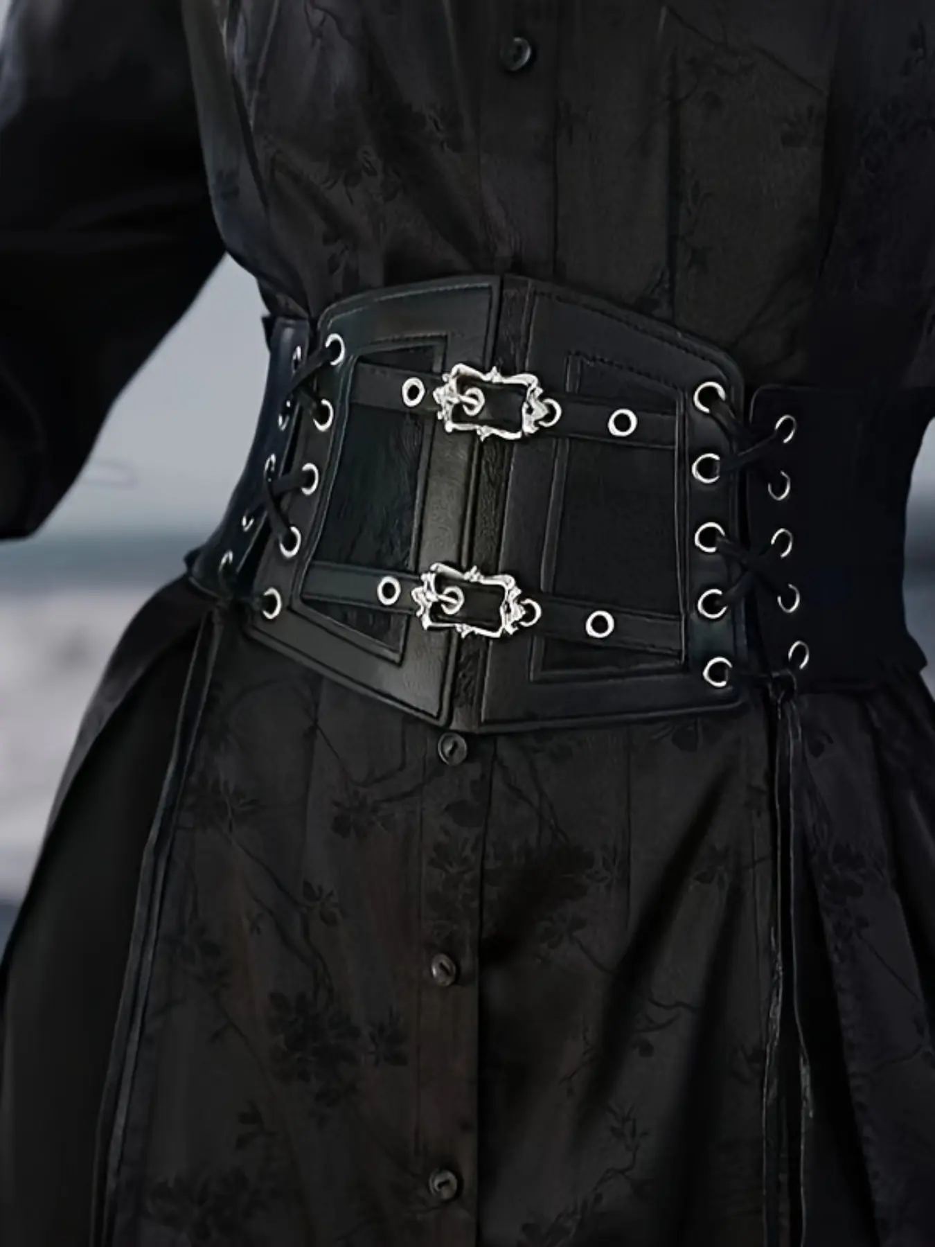 Lace Tie Waist Belt, Y2K Women's Waist Belt, Adjustable Chest Cinch, Halloween Festival Belt, Casual All Seasons Accessory