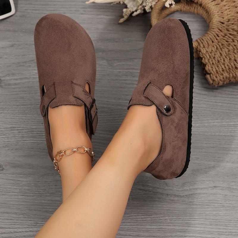 Women's Artistic Retro Cork Clogs Comfortable and Stylish Beach Essentials with Cork Footbed Slippers