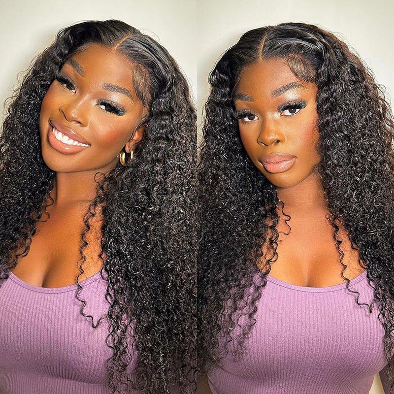MORE FACE Wear And Go Glueless Wig 7x5 HD Pre-Cut Kinky Curly Wig Human Hair Quick Install Ready To Wear Curly Wigs Lace Front