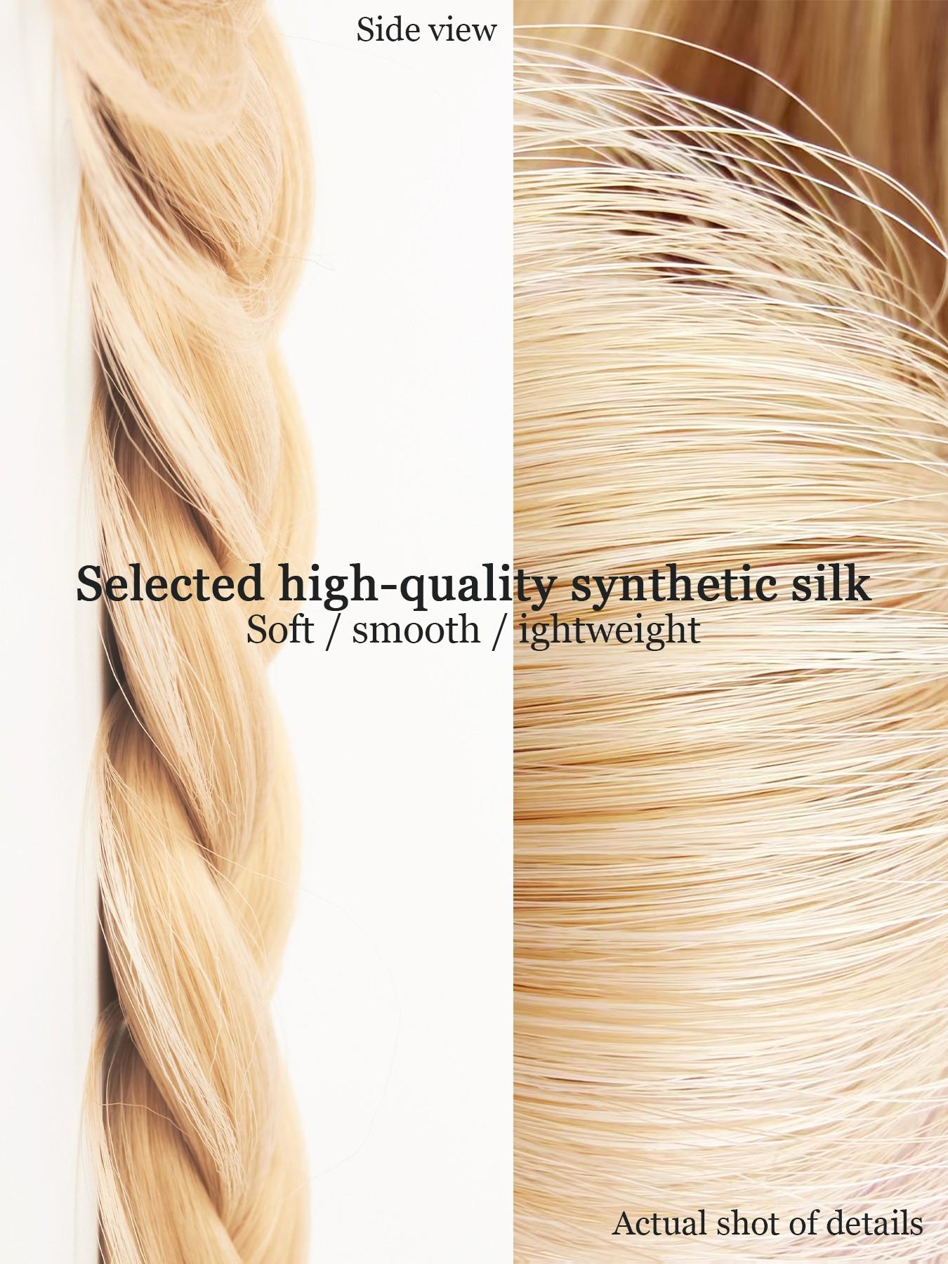 Synthetic Braided Ponytail Extensions, Boxing Braid Wraparound Ponytail, 28 Inch Three Strand Hair Extension, Elastic Hair Tie