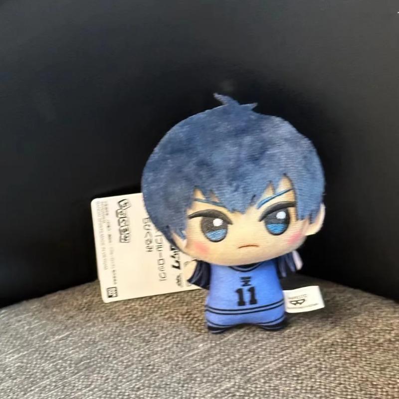 10cm Kawaii Blue Lock Soccer Plush Dolls - Soft Stuffed Keychain for Fans