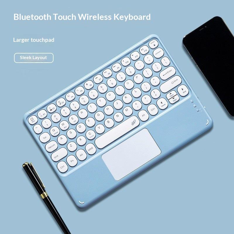 Wireless Keyboard with Touchpad for IPad Samsung Xiaomi Tablet Keyboard for Phone Laptop 10'' Keyboards Bluetooth Rechargeable