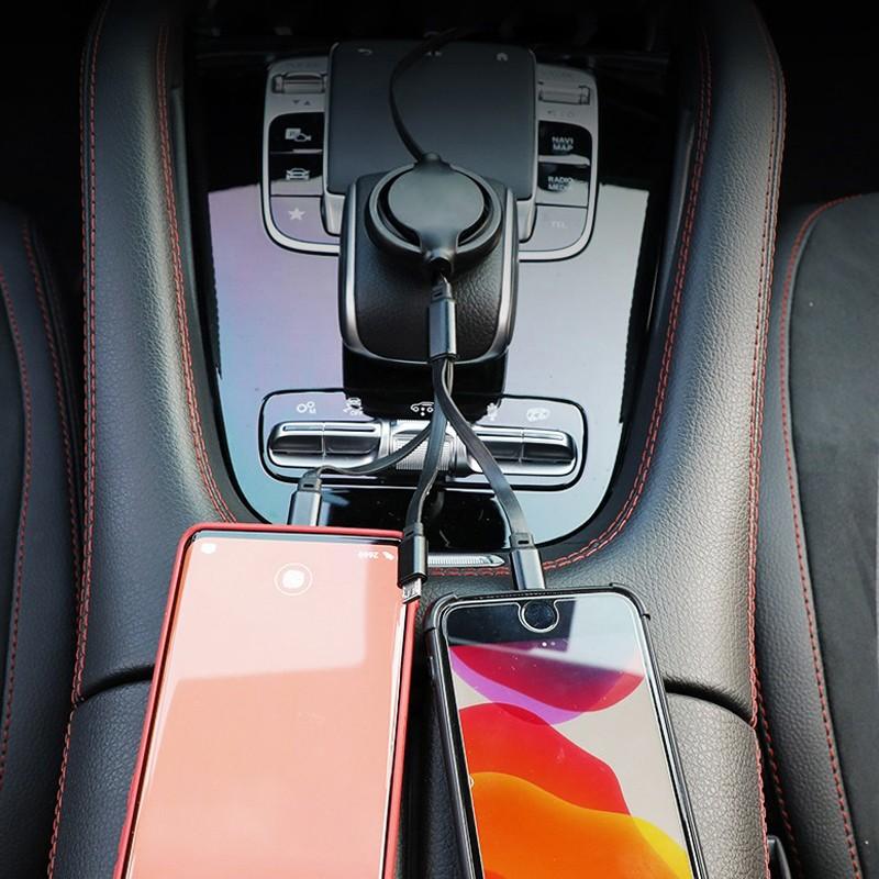 3-In-1 Charging Cable, Multi USB Port, Type-C & Micro USB, Compatible with Kia Models, Durable Design, Ideal for Daily Use