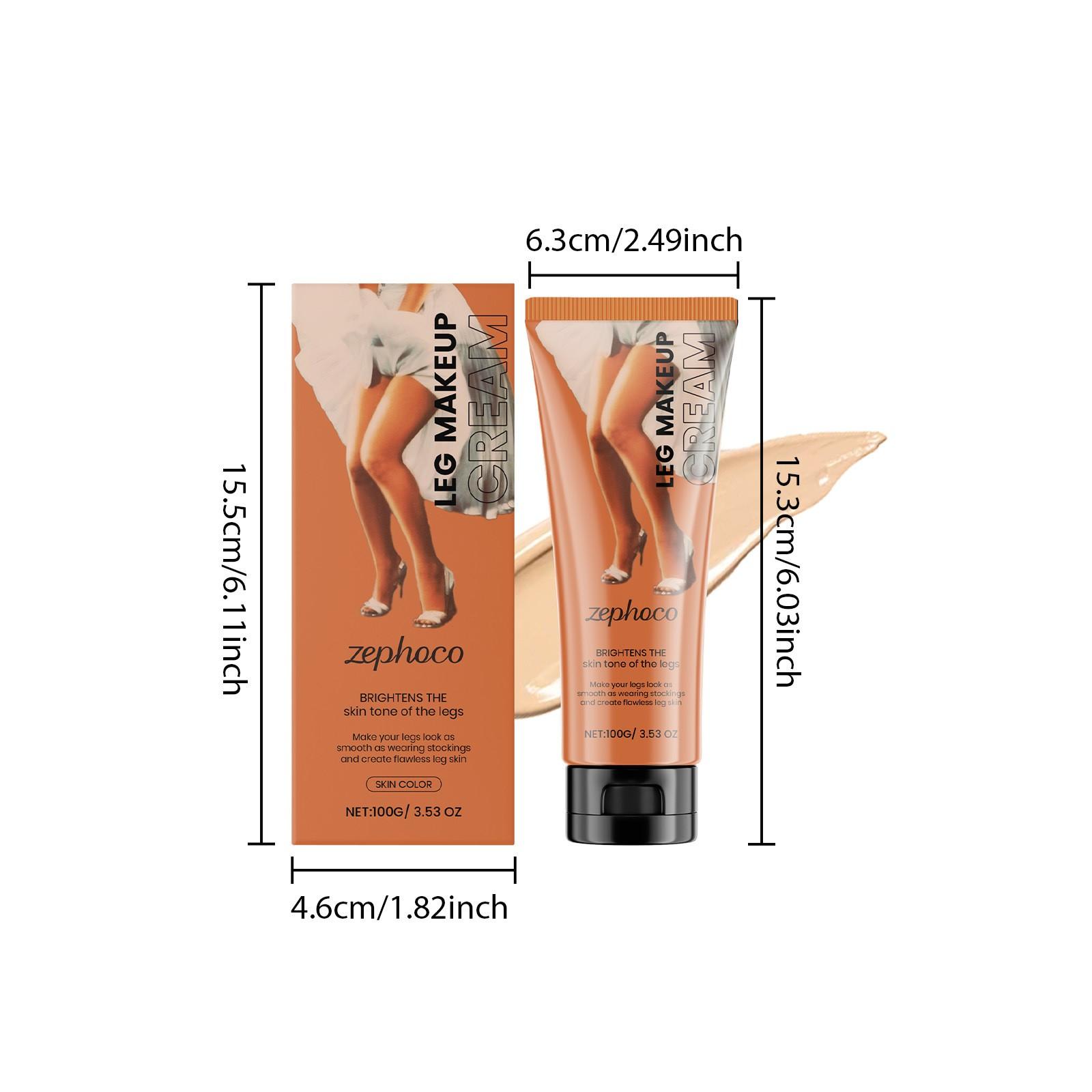 Leg Glow Foundation Cream (skin Tone) 100g, Long-Lasting Makeup, Cool Finish, Smooth Application, Perfect for Daily Use