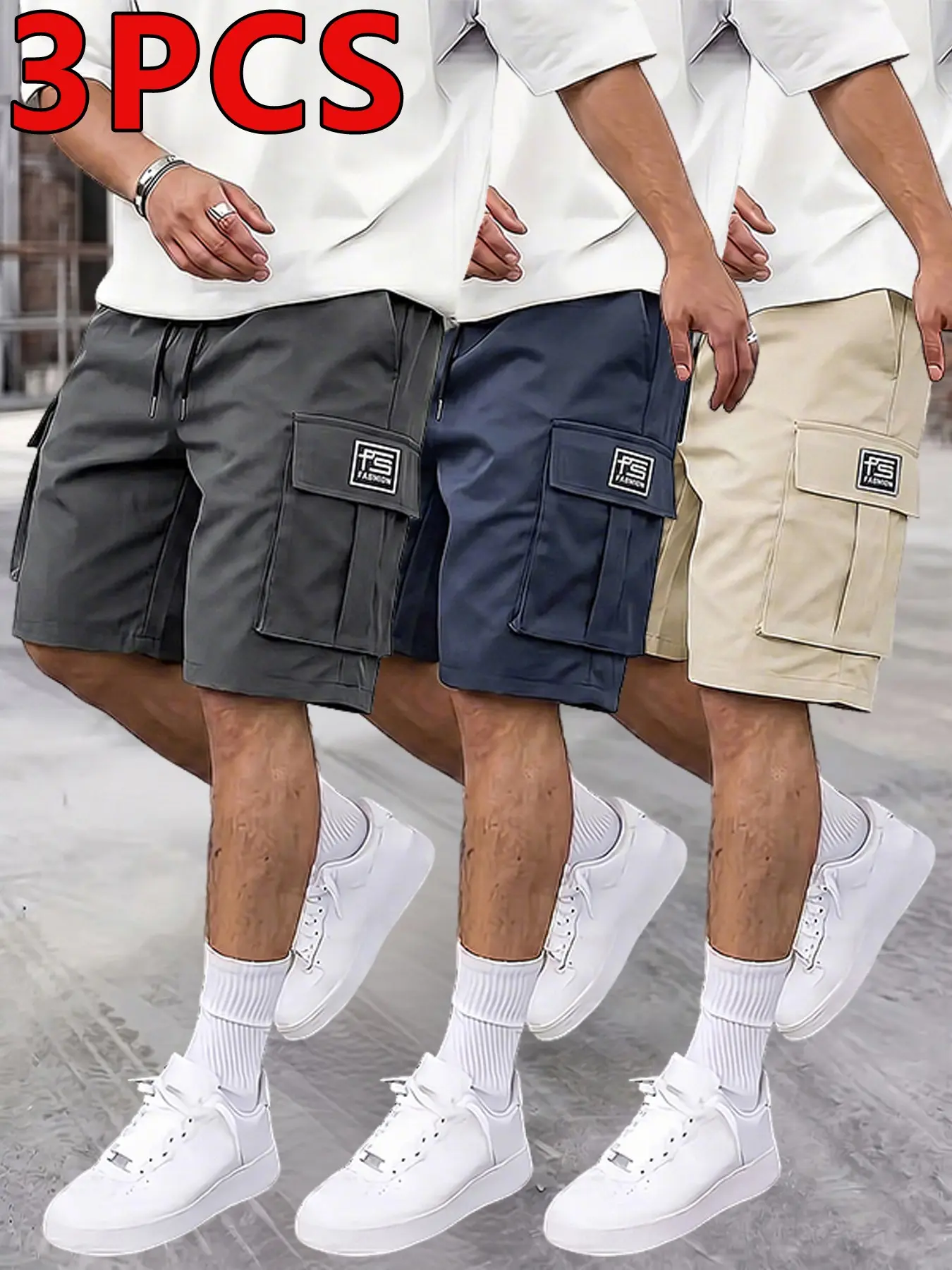 Gray + Blue + Khaki