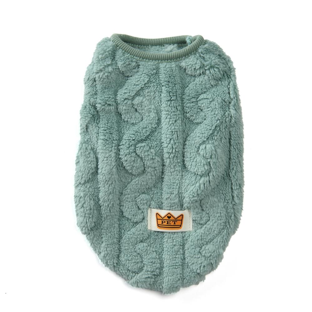Autumn Winter Thick Hemp Pattern Pet Sweater, Soft Skin-Friendly Fabric, Slim Fit, Suitable for Small Dogs Cats, Home Outdoor Warmth Puppy Sweater