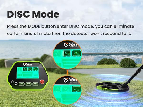 GoGonova Metal Detector for Adults & Kids, Waterproof Metal Detectors with High Accuracy Lightweight 8" Search Coil, All Metal & Disc Modes for Junior & Youth Gold Detector
