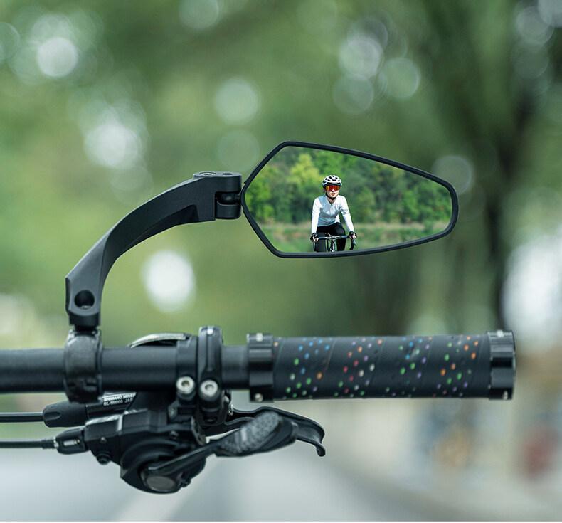 ROCKBROS Bicycle Handlebar Rear View Mirror Bike Cycling Wide Range Backsight Reflector Adjustable Left Right Bike Mirror