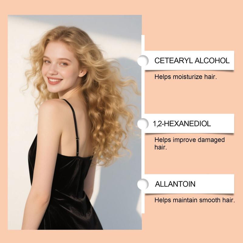 Gleamxi Mango Leave-In Conditioner for Smooth and Hydrated Hair, No Rinse Hydrating Scalp Treatment for Easy Hair Care