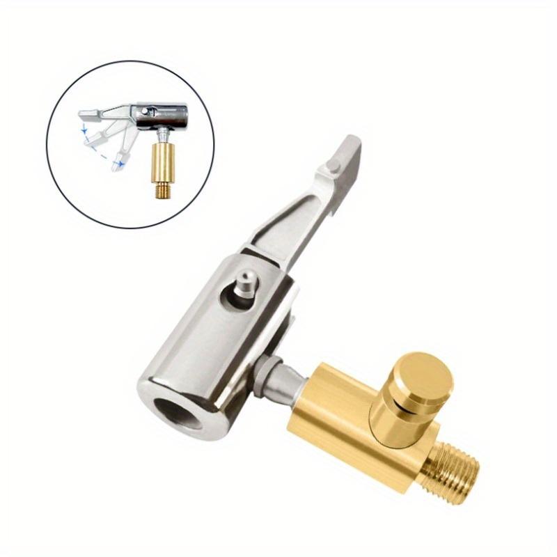 Portable Inflatable Pump for Car Tire Air Chuck Compressor Tire Inflator Tire Chuck with Barb Connector for Hose Repair