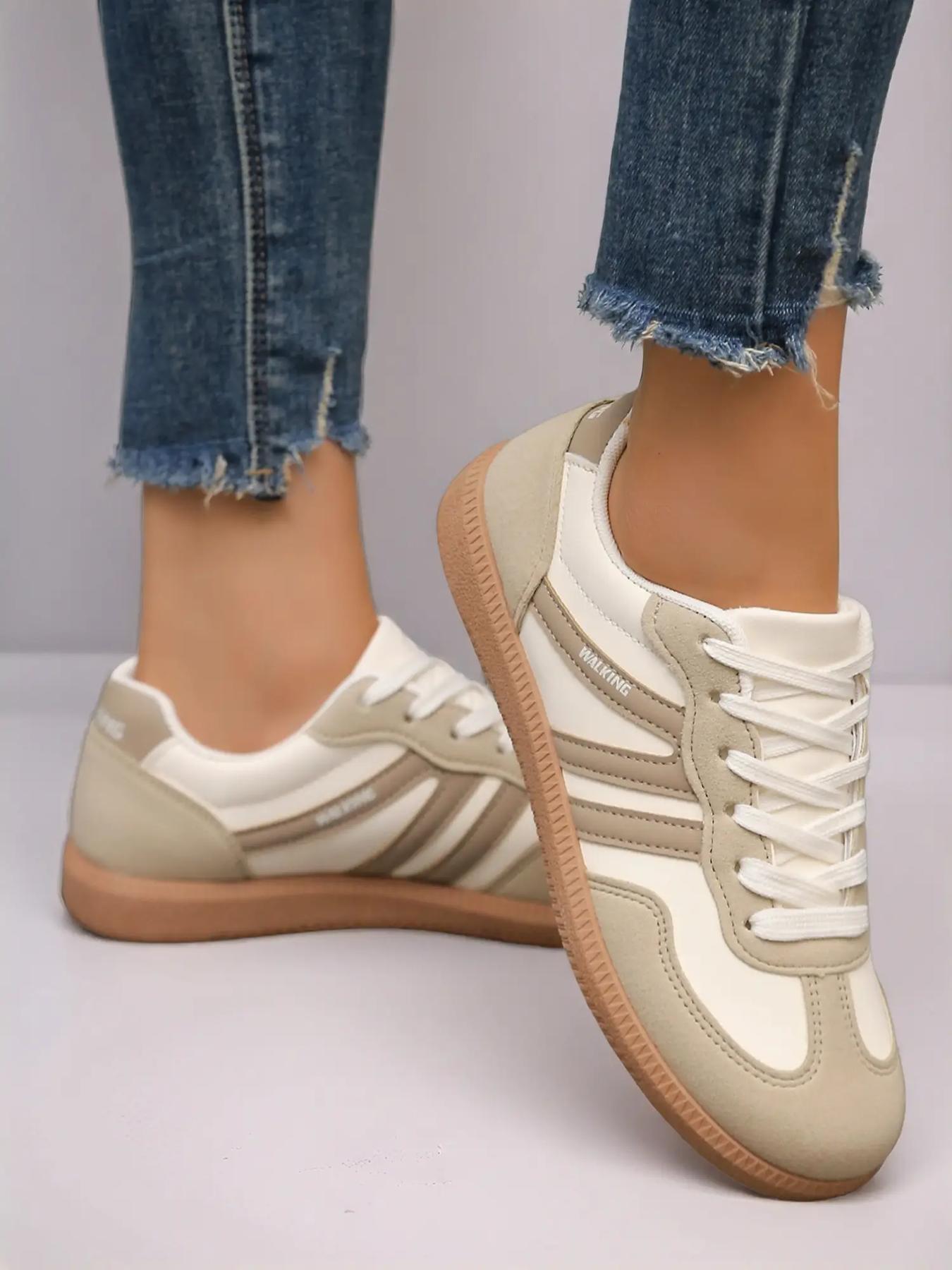 Women's Snake Leather Sneakers, Classic Casual Design, Comfortable Walking Shoes for Daily Wear & Outdoor Activities, Trendy Walking Sneaker