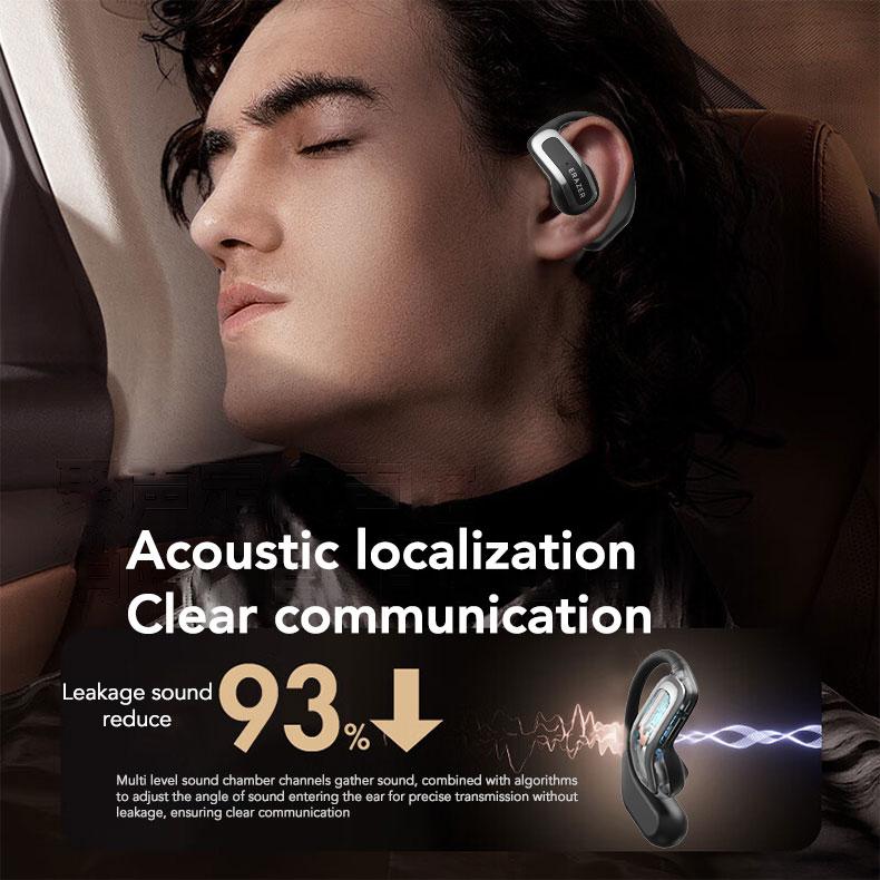 ERAZER XF21 Open Ear Headphones Bluetooth 5.4 HIFI Sound Quality Earbuds Support Playing Music Phone Calls Headsets Built-in Mic