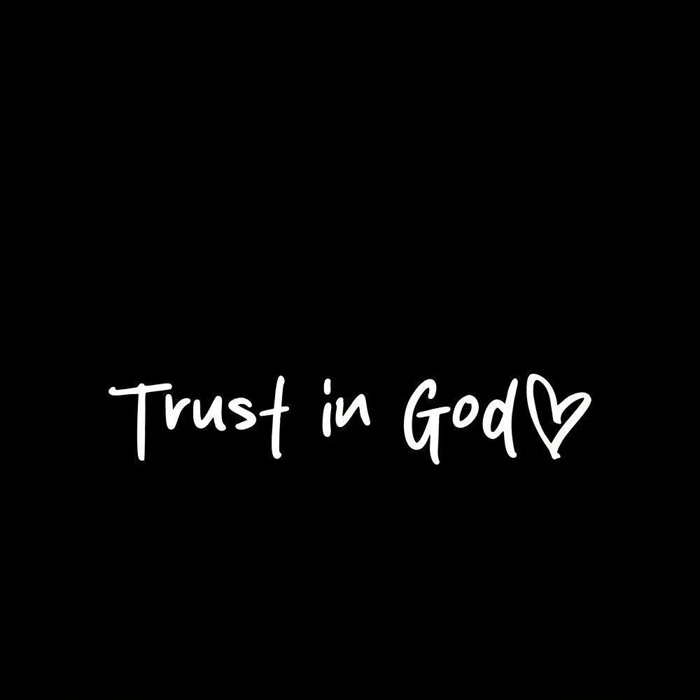 3/6PCS "Trust in God" Car Rearview Mirror Decal - Jesus & God Faith Car Lettering Sticker, Spiritual Touch for Believers, Belief Reminder, Faith Expression & Sharing Tool, Expressing Faith
