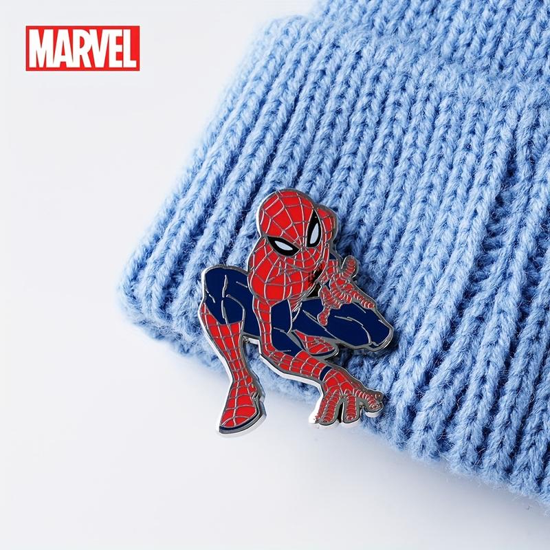 Marvel Officially Licensed Spider-Man Metal Brooch Creative Personalized Collectibles Character Ensemble Pin Jewelry Decorative Bag Clothes Practical Party Birthday Gift