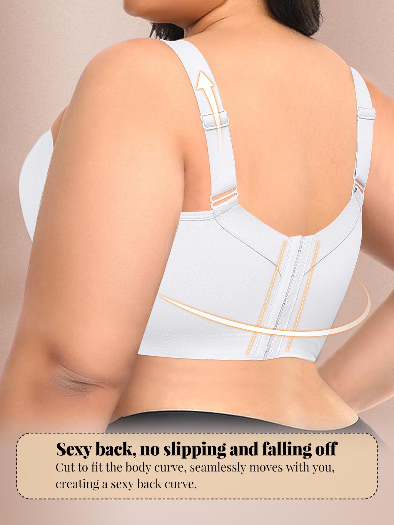 New plus size women's bra underwear smooth simple push-up bra, comfortable, slim, anti-droop Pushbra Fit Adjustable Straps