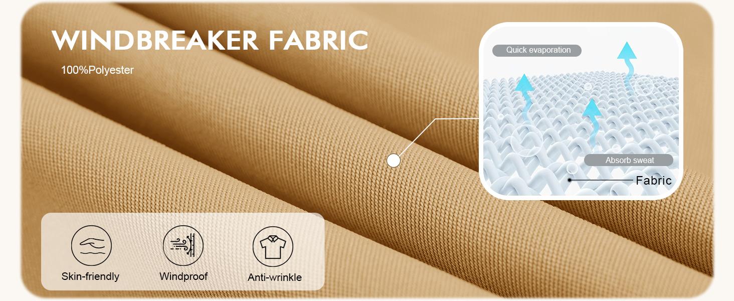 Runcati Mens Lightweight Jackets Full Zip Business Casual Windbreaker Fall Golf Coat Jacket with Pockets