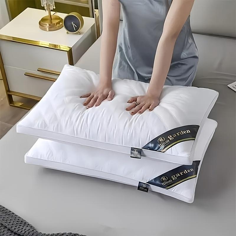 1/2pcs Orthopedic Neck Support Pillows with Comfortable Fabric and Pillowcases - Made of 100% Soft Polyester (700g/800g options), Fits the Cervical Spine for Side and Back Sleep, Breathable and Comfortable for Home Use, Machine Washable