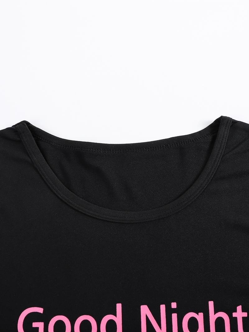 Plus Size Heart & Plaid Print Pajama Set, Casual Round Neck Short Sleeve T-shirt & Shorts Pj Set, Summer Sleepwear & Loungewear, Summer Outfits 2024, Women's Nightwear