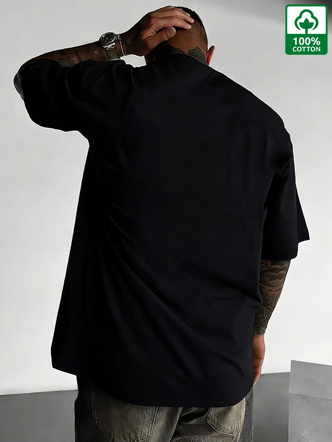 'gaslighting Is Not Real' Anti-Pua Cotton T-Shirt, Summer New Arrival, Men's Street Style, Breathable Short Sleeve, High Street Fashion