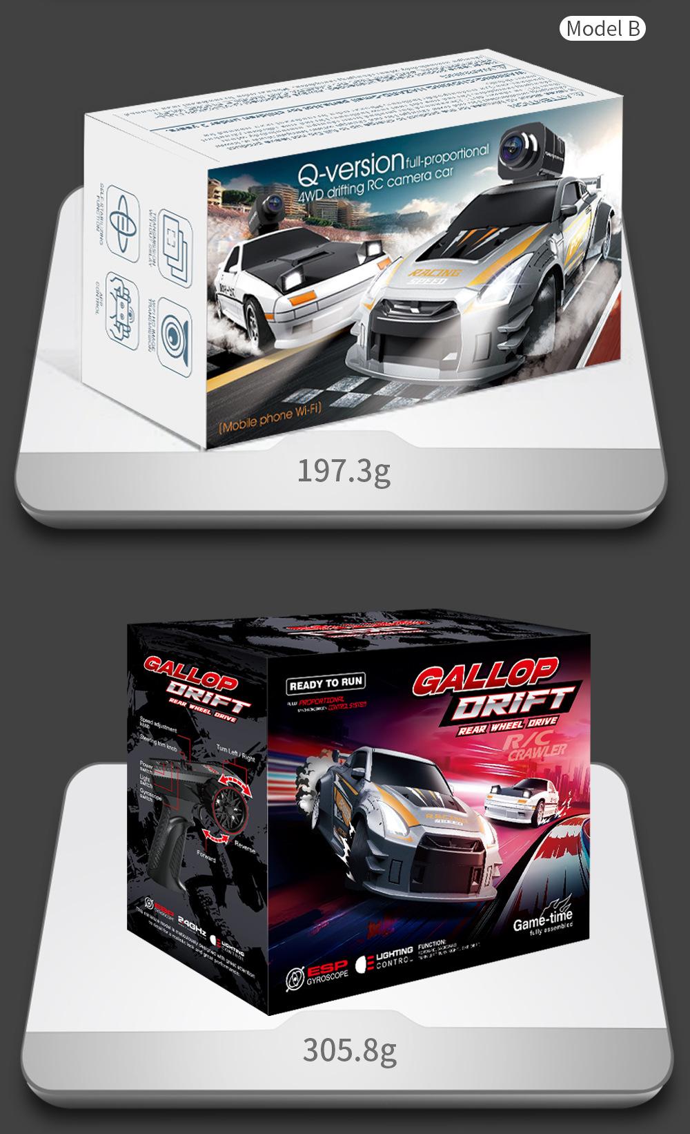 JJRC Mini FPV RC Car with Camera - 1:32 4WD High Speed Drift Racing Car, 2.4G Full Proportional Control, APP Remote Mode, Rechargeable Toy for Boys Kids 8-12 hd