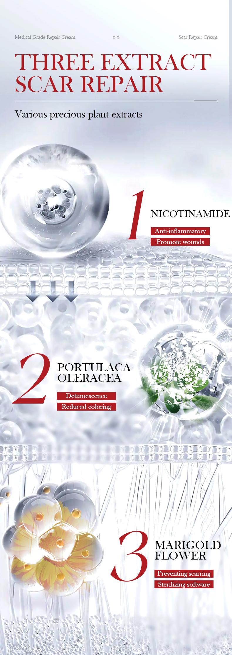 Scar Repair Gel - A lightweight formula for face and body that effectively fades acne scars and stretch marks