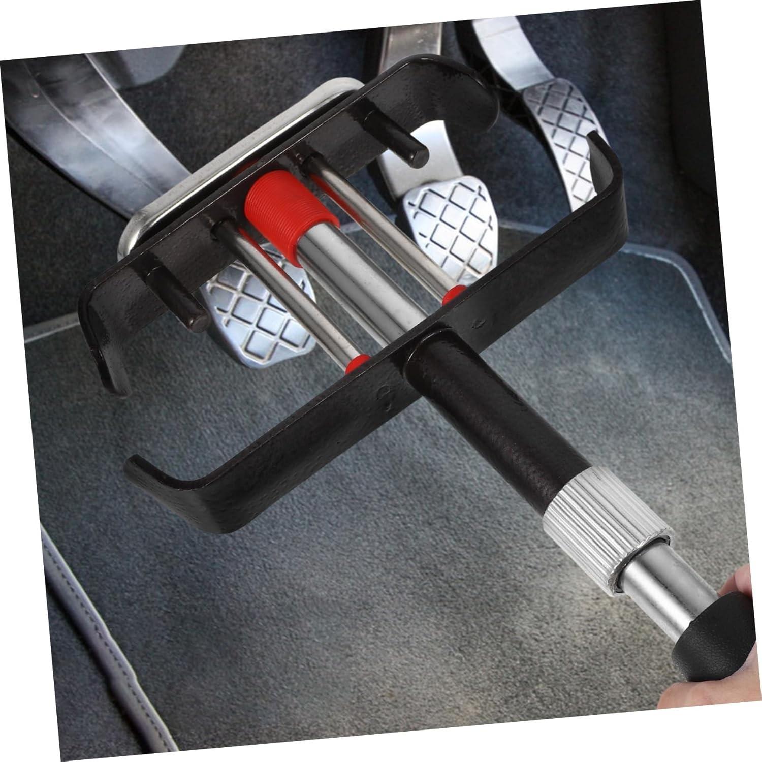 Car Anti-Theft Lock Pedal Lock Clutch Lock Brake Lock, Full Metal Parking Lot Car Security Lock, Anti-Breakaway Metal Lock