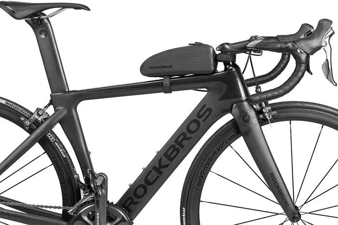 ROCKBROS Bike Top Tube Bag Bicycle Front Frame Bag Waterproof Bike Pouch Pack Bike Phone Bag Cycling Accessories Pouch for Mountain Road Bike Large ROCKBROS Bike Top Tube Bag Bicycle Front Frame Bag Waterproof Bike Pouch Pack Bike Phone Bag Cycling Accessories Pouch for Mountain Road Bike Large