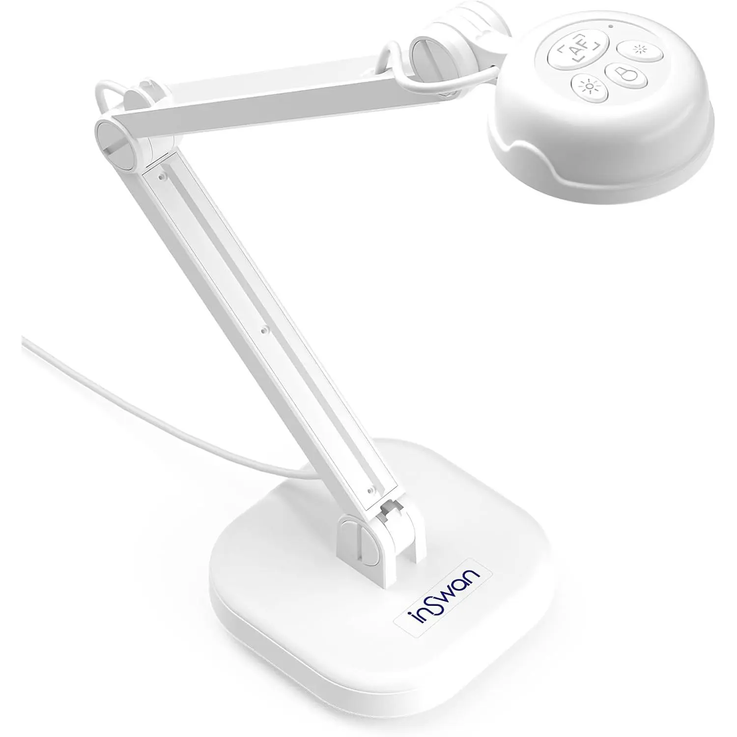 8MP USB Document Camera and Webcam with Built-in LED Light and Microphone