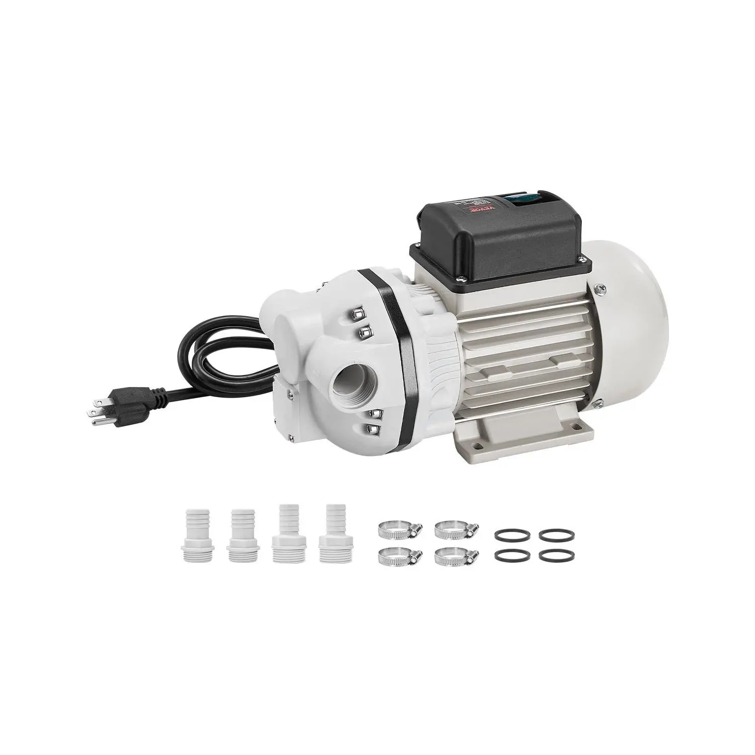 VEVOR DEF Pump, 8 GPM Flow 110V 220W Self-Priming Electric Diaphragm Pump with 26.25 ft Lift for Automotive Urea, Fluid Transportation & Refueling, 8Gpm Flow