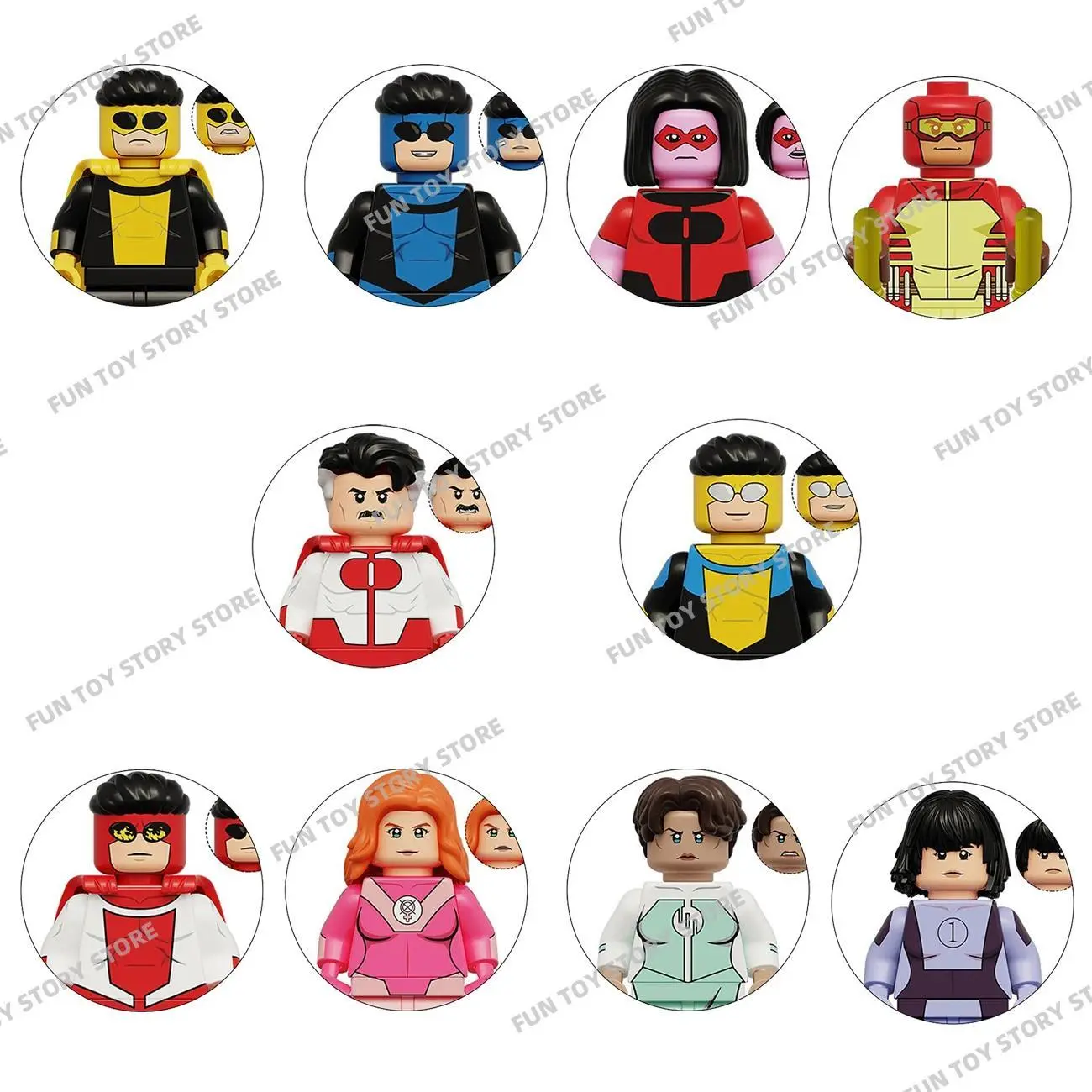 2026 Hot selling toys KDL857 Invincible Assembled Young Hero Building Blocks Man Boy Toy Boy Gift Enthusiast Collection Internet-famous toy