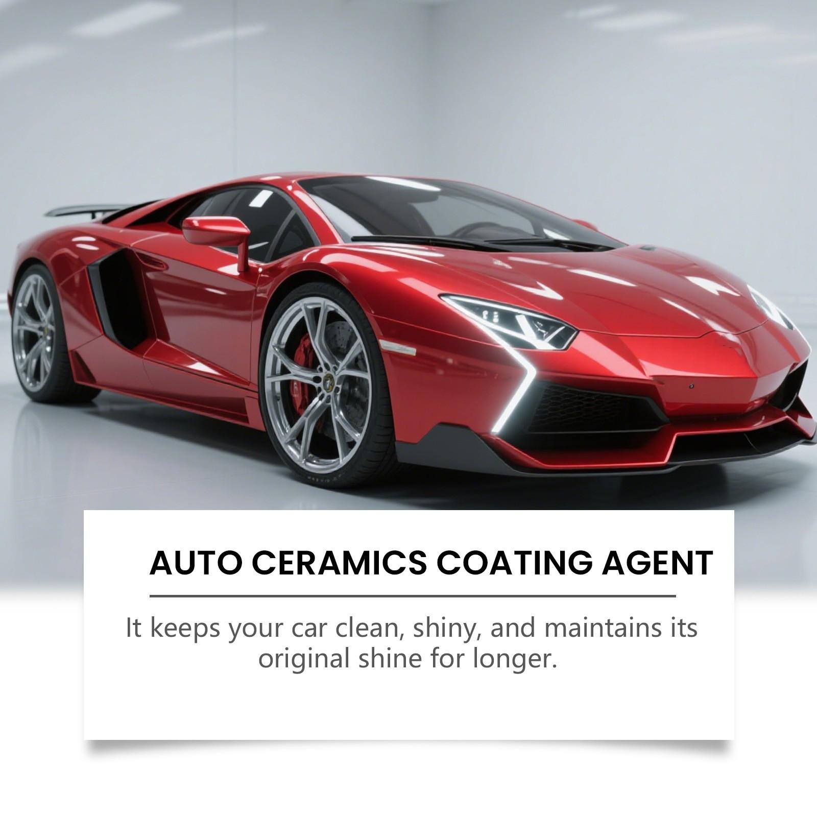 Ceramic Coating Agent (100ML), Car Body Paint Gloss Care, Coating Renewal Agent, Daily Cleaning, Includes Towel and Sponge, Non-Sponge Rubber, Unvulcanized, Automotive Coating Agent
