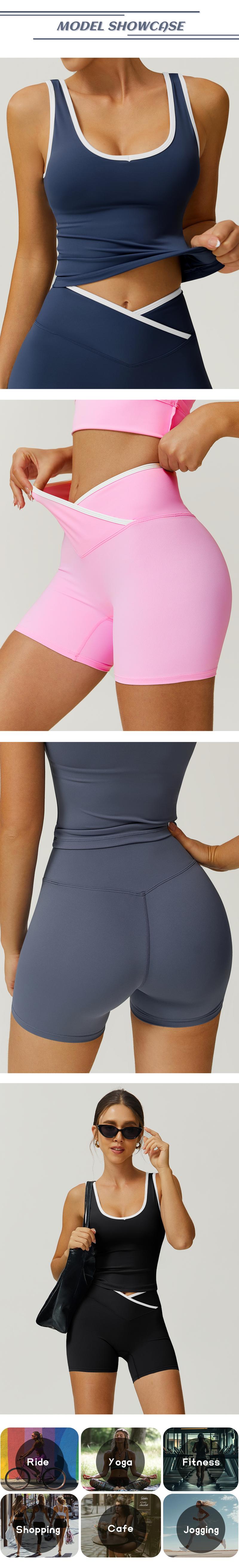 TimeOFF Color-Blocked Halter Crop Tube Top & Mid-Rise Shorts Set, Deep V-Back Cutout & Contrast Binding, Solves Stylish Support & Flattering Fit Need for Yoga, Fitness Classes & Active Lifestyle Scenarios,comfort sweat set,loungesetwomen,sweatsuits women TimeOFF Color-Blocked Halter Crop Tube Top & Mid-Rise Shorts Set, Deep V-Back Cutout & Contrast Binding, Solves Stylish Support & Flattering Fit Need for Yoga, Fitness Classes & Active Lifestyle Scenarios,comfort sweat set,loungesetwomen,sweatsuits women