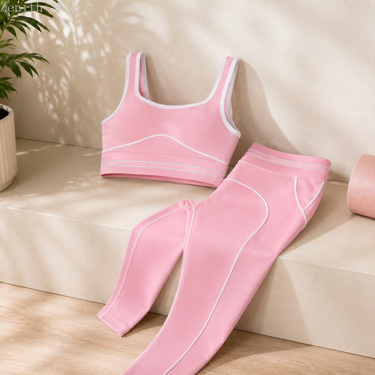 Women's Fashion Versatile High-Waisted Yoga Pants Set, Gym Training Workout Clothes, Outdoor Sports Tennis, Butt-Lifting Tight-Fitting. Women's Fashion Versatile High-Waisted Yoga Pants Set, Gym Training Workout Clothes, Outdoor Sports Tennis, Butt-Lifting Tight-Fitting.