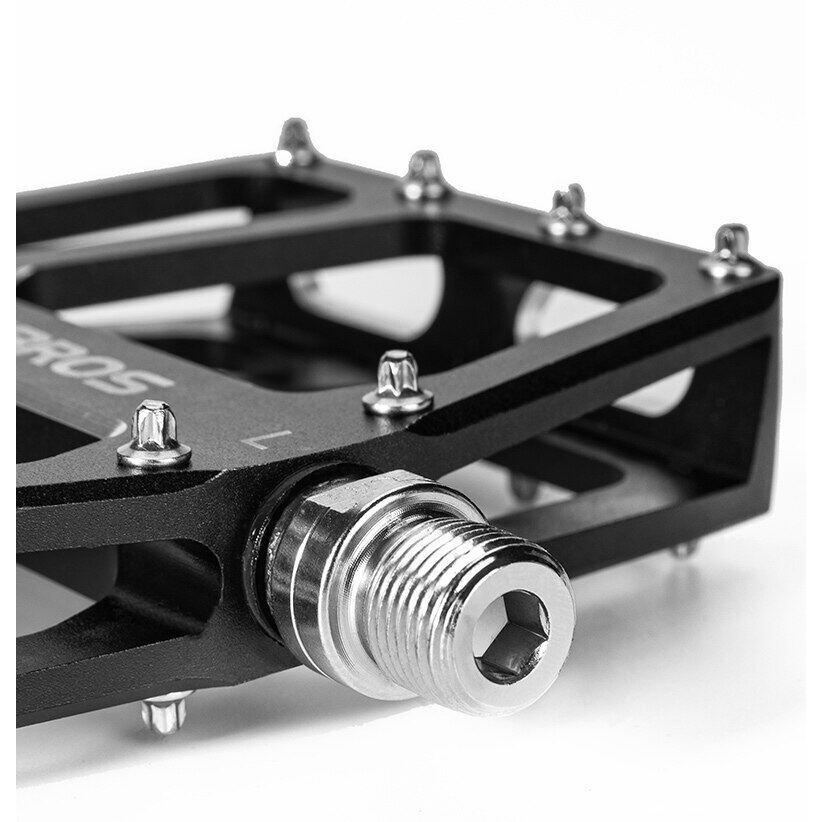 ROCKBROS Bicycle Wide Thread Pedals MTB Road Bike Dustproof Pedals Waterproof Aluminum Alloy Wear-resisting