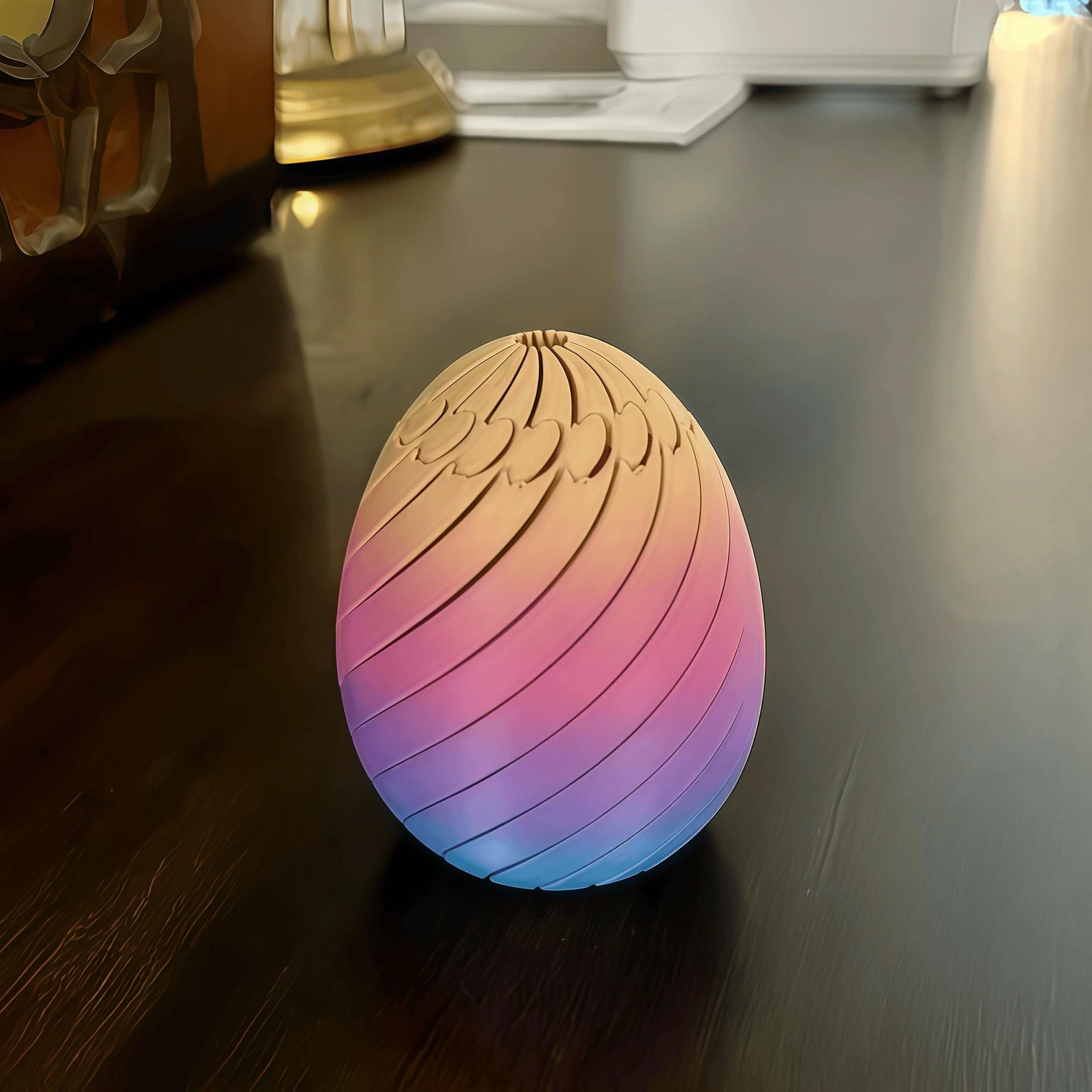 3D Printed Gear Ball Spin Ball Stress Relief Toy, Easter Egg Relaxation Gift for Kids & Adults, Perfect Easter Present