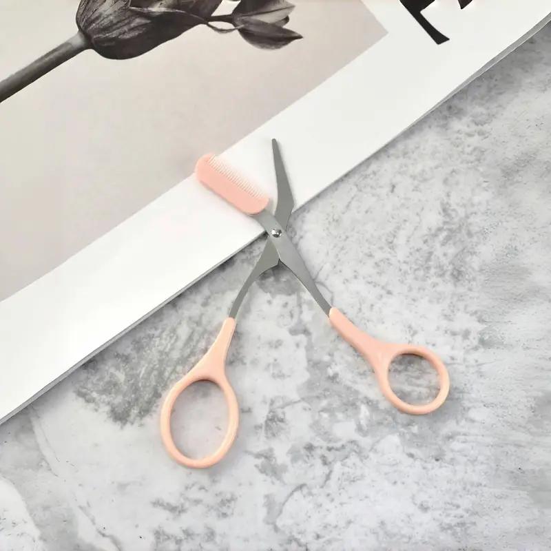 Eyebrow Trimmer Scissors with Comb, Stainless Steel Precision Cutting Tool, Perfect Brow Shaping Kit, Beauty Grooming Accessories, Eyebrow Tools, Eyebrow Styling